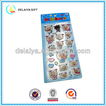 Pleasant goat puffy stickers for kids